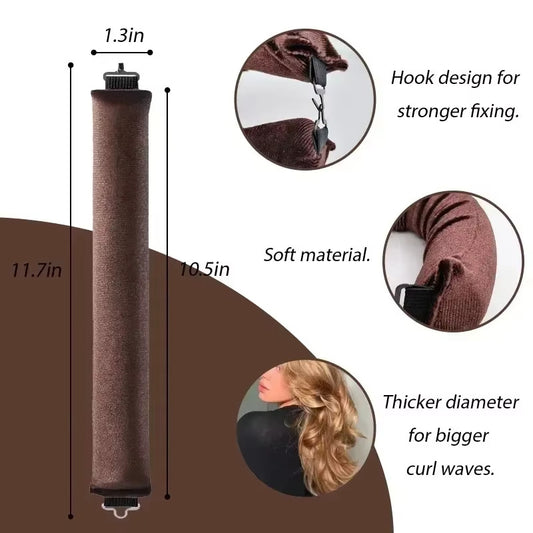 5-Piece Heatless Satin Hair Curling Set