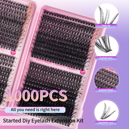 DIY Cluster Lash Extensions – All-You-Need Kit
