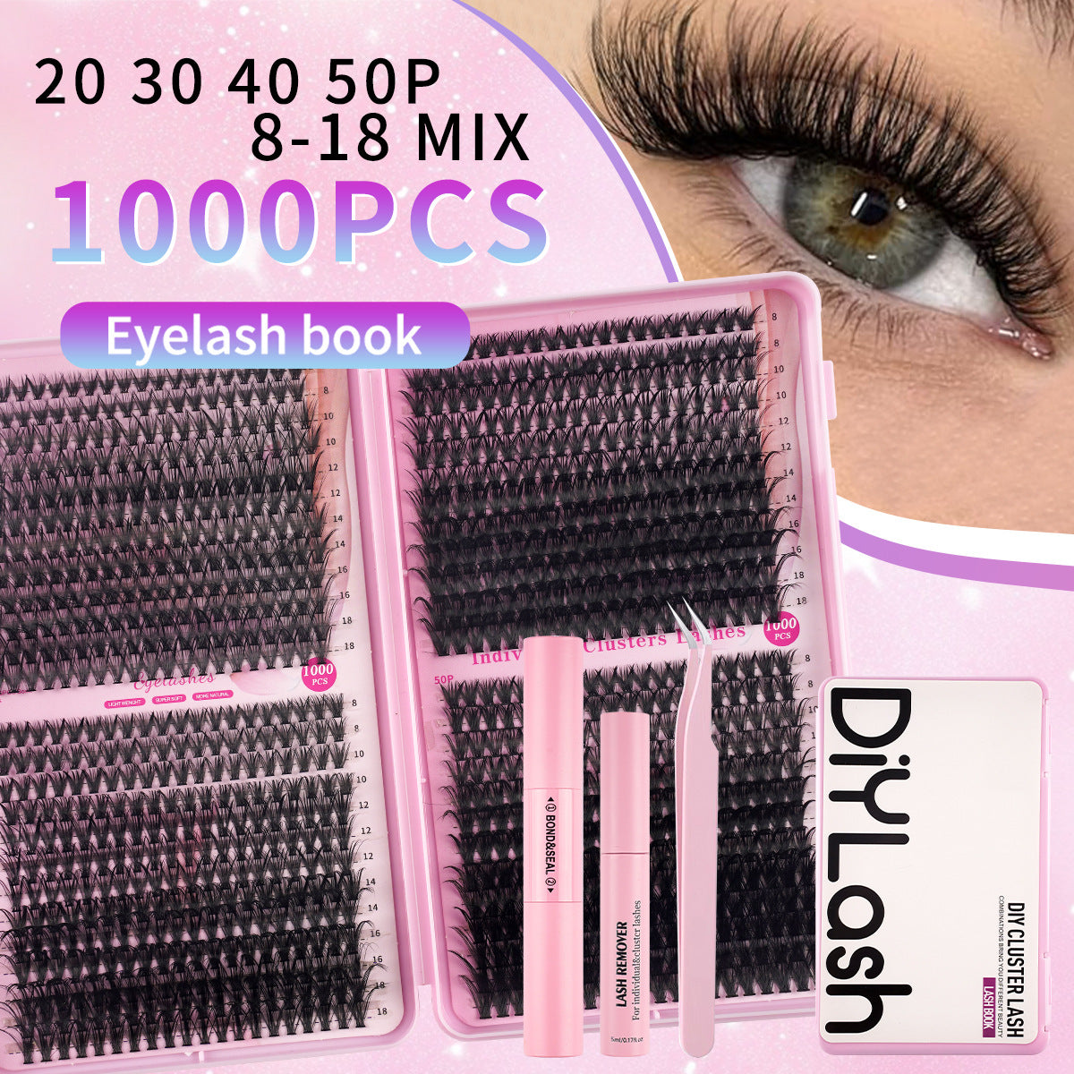 DIY Cluster Lash Extensions – All-You-Need Kit