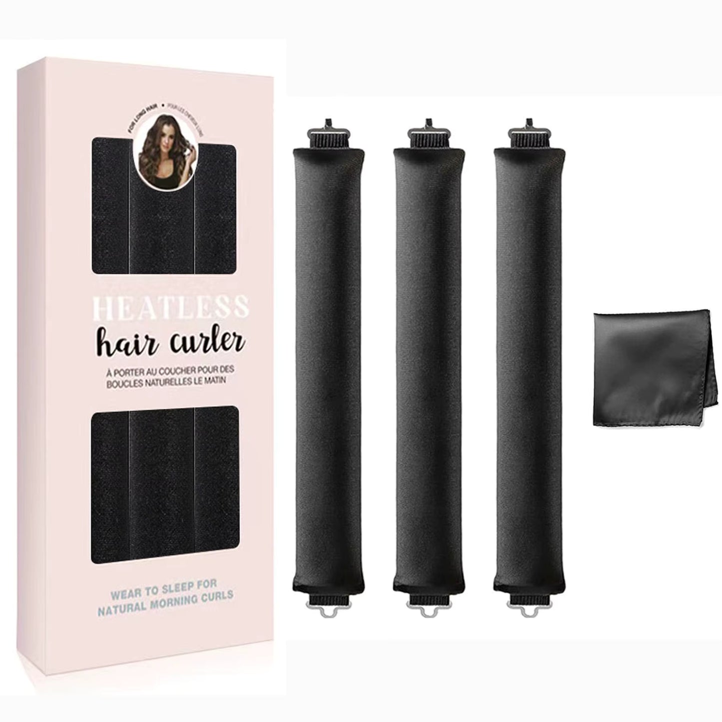 5-Piece Heatless Satin Hair Curling Set
