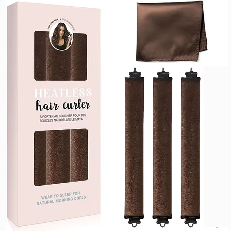 5-Piece Heatless Satin Hair Curling Set